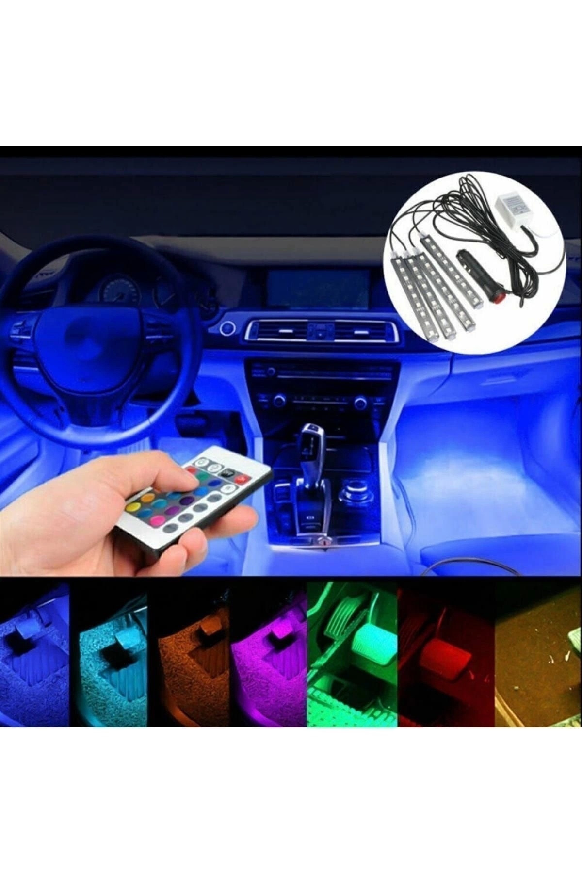 GÜRHAN SHOP-Massey-Ferguson 6265 Convenient Underfoot Led 12 Led Lamp Sound Sensitive Led Music Sensitive 3