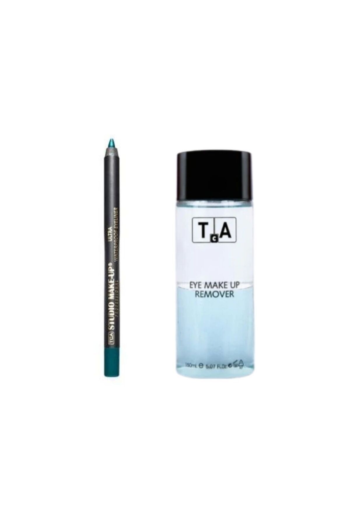 TCA Studio Make Up Göz Makyaj Temizleyici 150 ml - Suya Dayanıklı Göz Kalemi Eyeliner (Light Green) Hediyeli