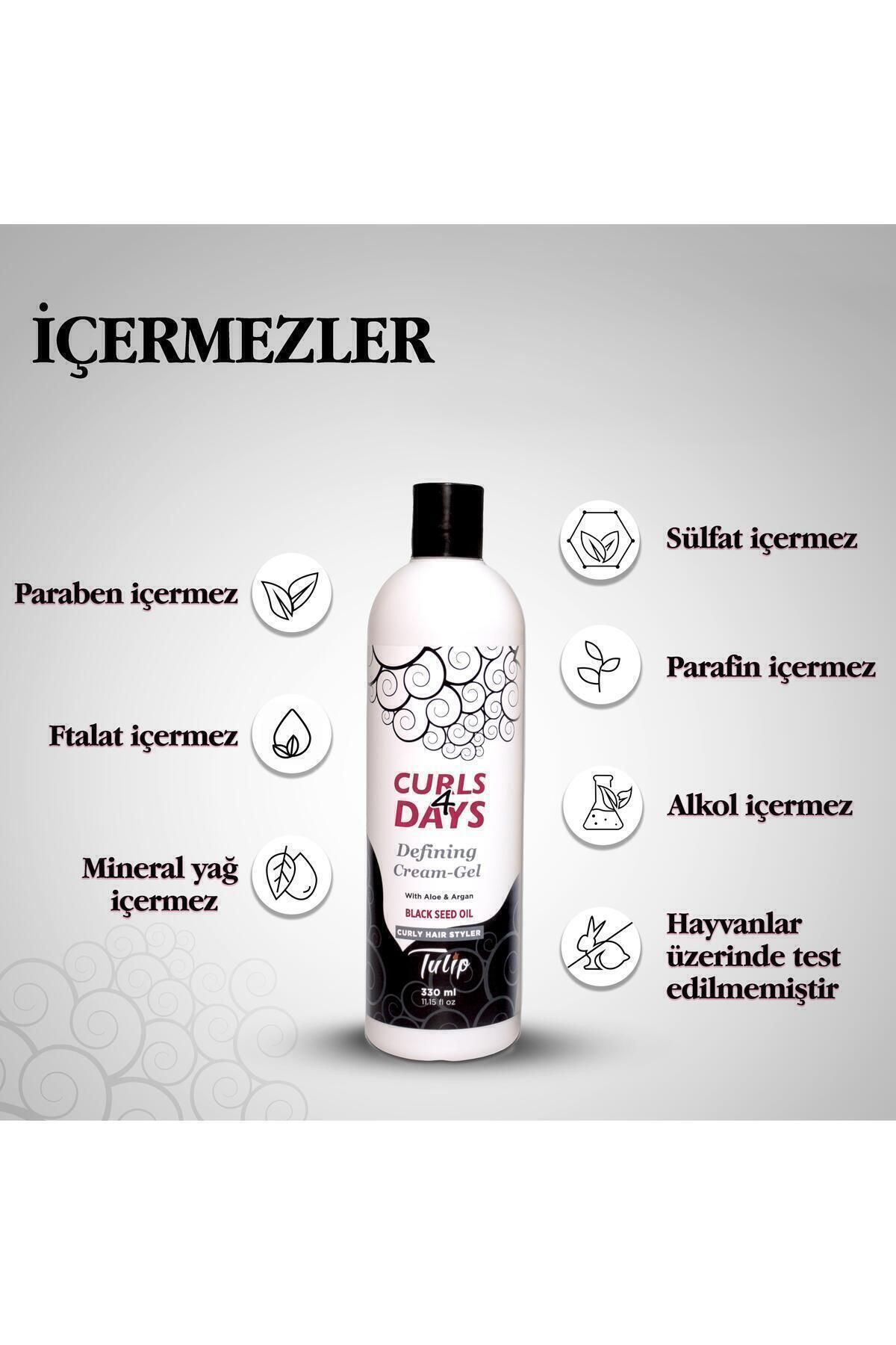 Tulip-Curls 4 Days Curl Defining Hair Cream Gel 330 ml 5