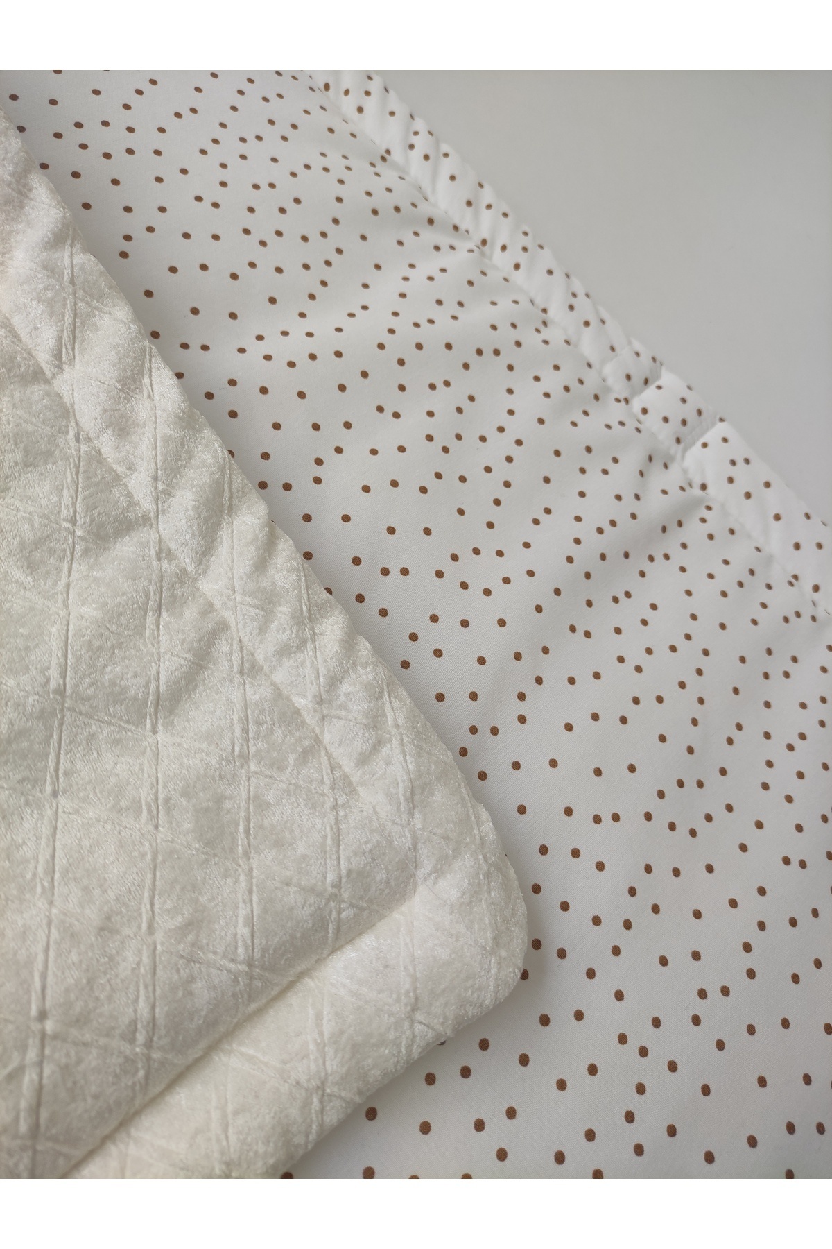 Bebella Ekru Bebek Battaniyesi Mevsimlik Hastane Çıkışı Yenidoğan Kundağı Hediyelik %100 Pamuklu Oyun Matı fotoğrafı 7 (önizleme)