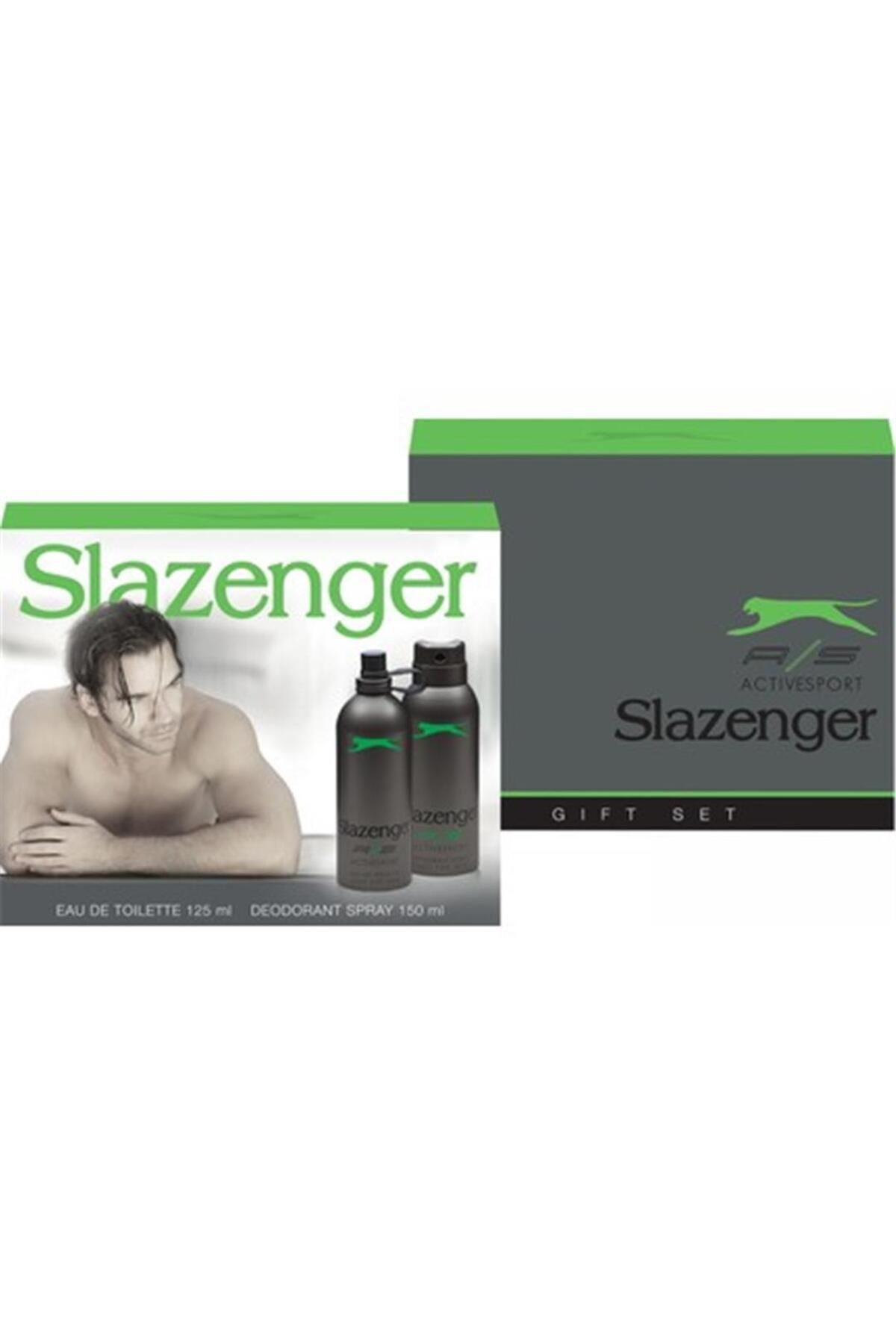 Slazenger Active Sport Yeşil Edt 125 ml Deo Sprey 150 ml Erkek Parfüm Seti