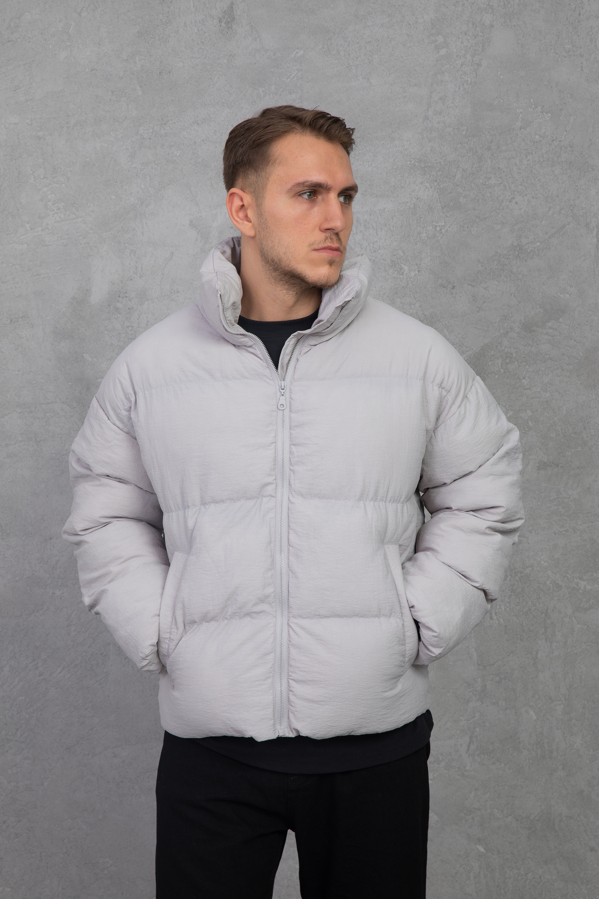 Puffer Jacket Oversize Stand Collar