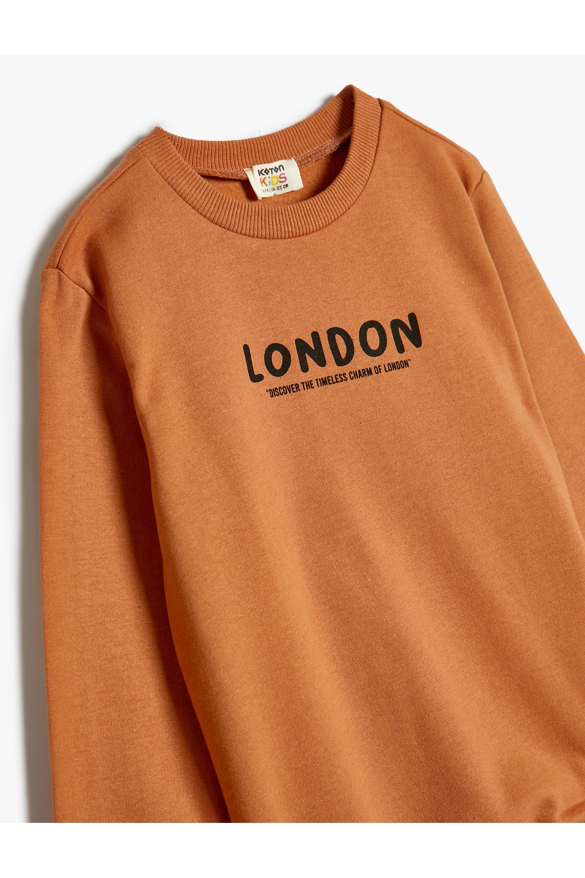 Koton-Long Sleeve City Printed Sweat - Crew Neck 3