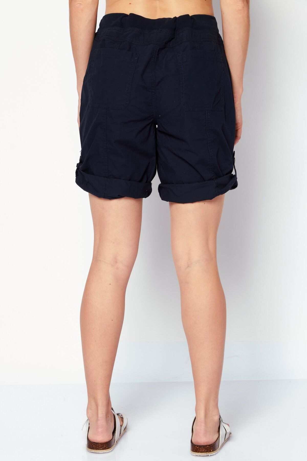 Tommy Hilfiger-Women Solid Basic Short, Navy 4