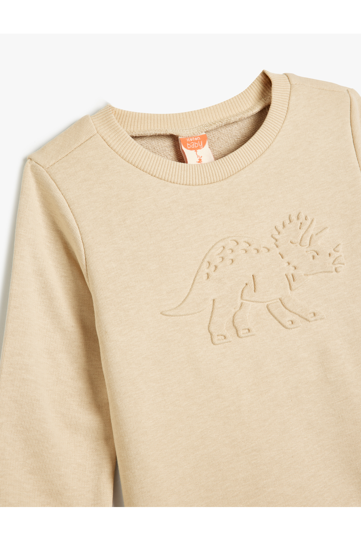 Koton Dinozor Baskılı Sweatshirt Uzun Kollu Bisiklet Yaka fotoğrafı 3 (önizleme)