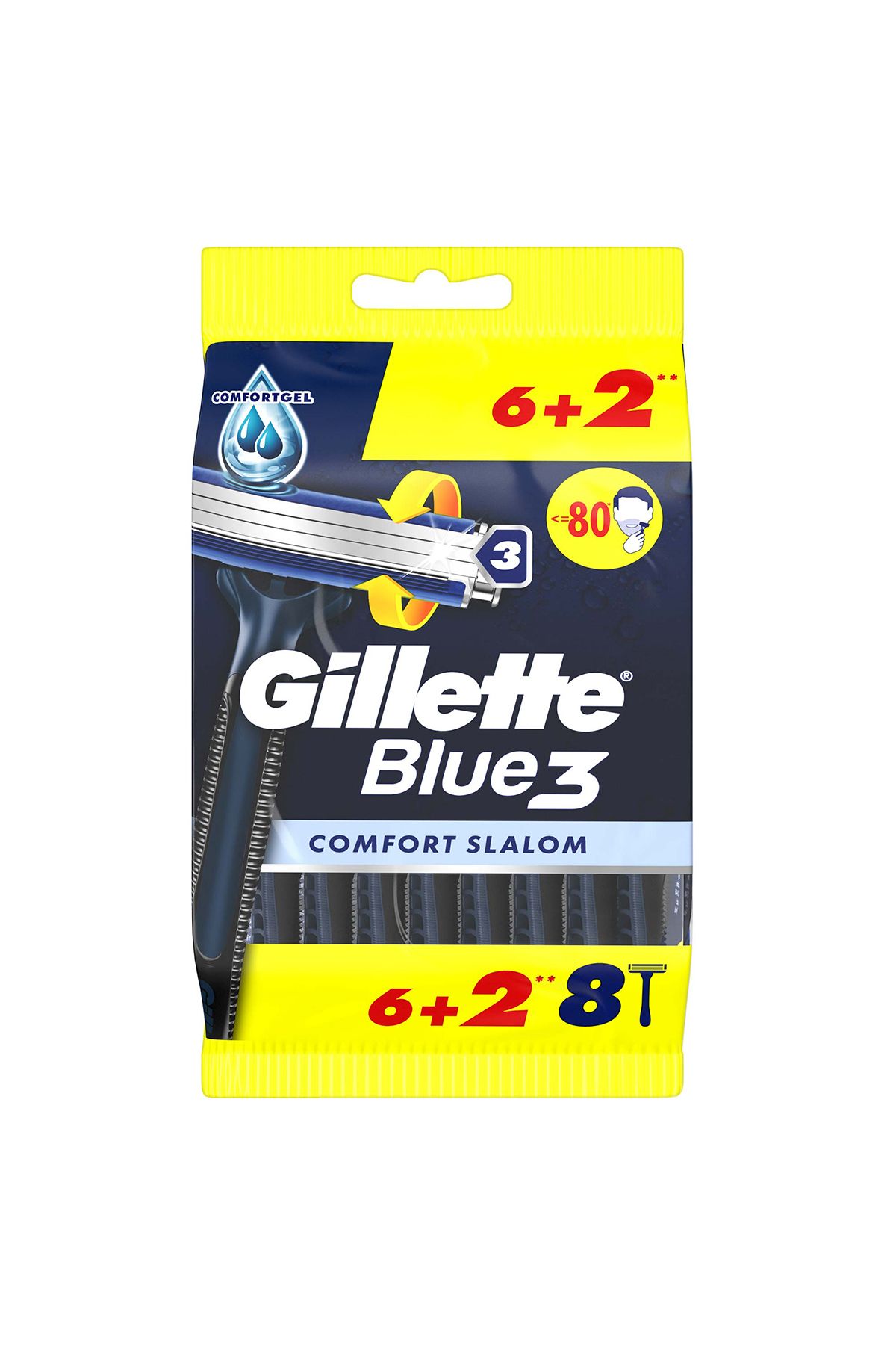 Gillette Blue3 Kullan At Tıraş Bıçağı 6+2