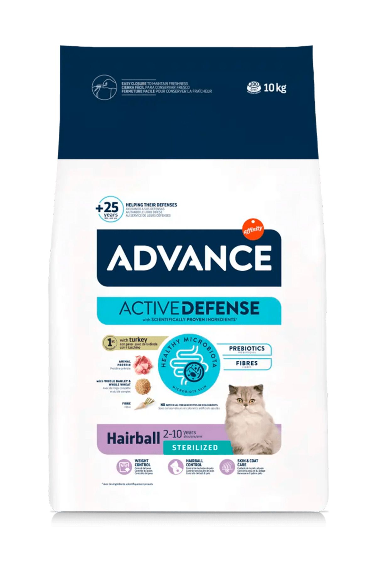 Advance Sterilized Hairball Hindili Kısırlaştırılmış Kedi Maması 10 Kg