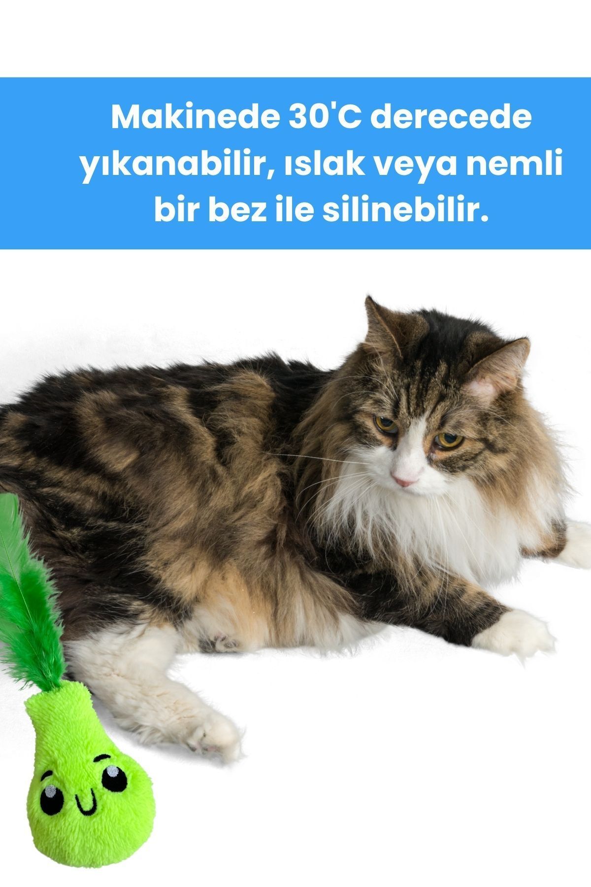 Miyav-Plush Pear Cat Toy with Green Catnip - Cat Herb Toys 5