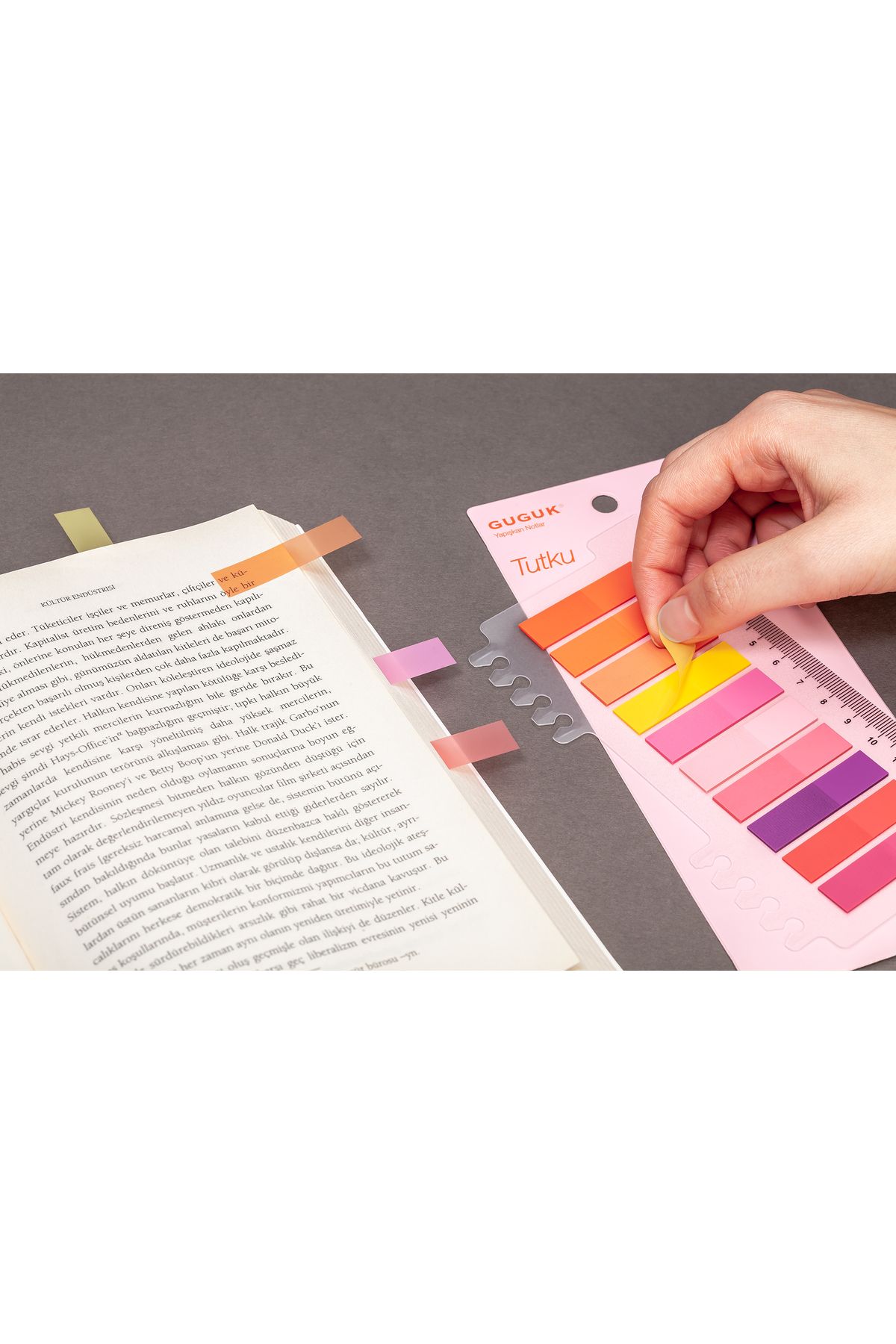 GUGUK-Tutku 10-color Transparent Pet Index - Post-it Sticker (Ggk-p021) 3