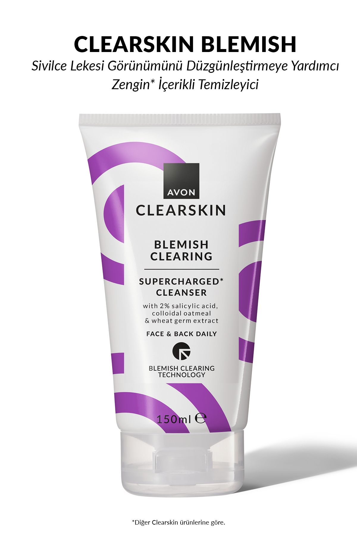 AVON-Clearskin Supercharged Cleanser for Spots 150 Ml. Triple Set 3