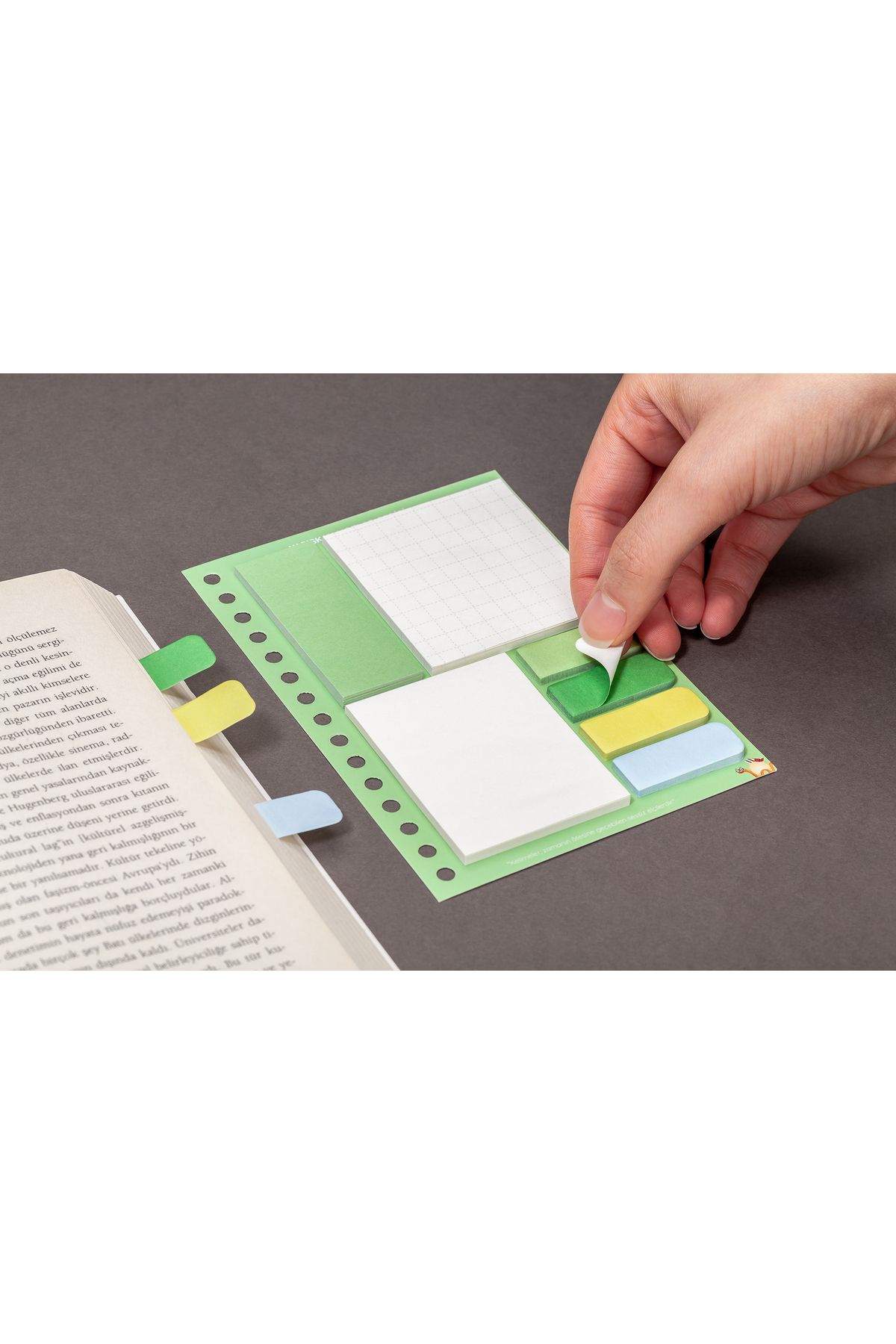 GUGUK-Green Sticky Post-it Note Set - Ggk-kyn002 3