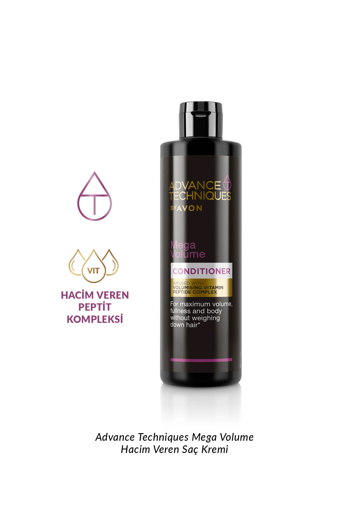 Advance Techniques Mega Volume Hacim Veren Saç Kremi 250 Ml. Üçlü Set — SAMPUAN1342-3 — تصویر 3 از 3
