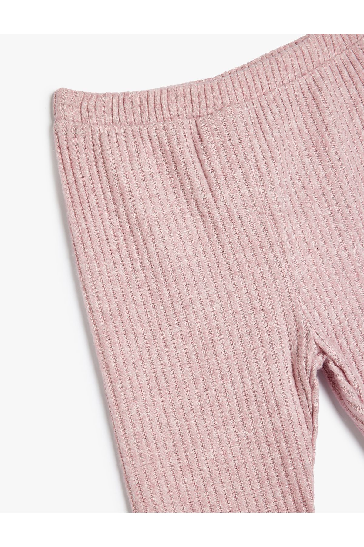 Koton-Soft Textured Basic Tights - Elastic Waist 3