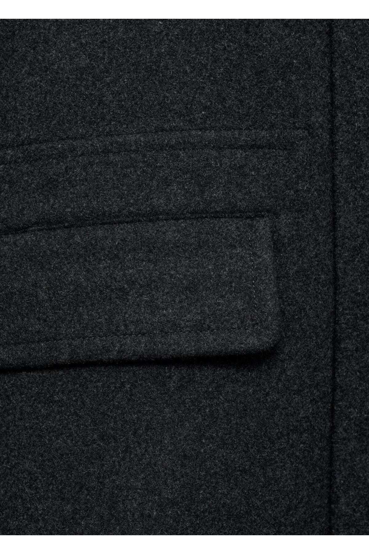 MANGO Man-Wool Coat with Pockets 7