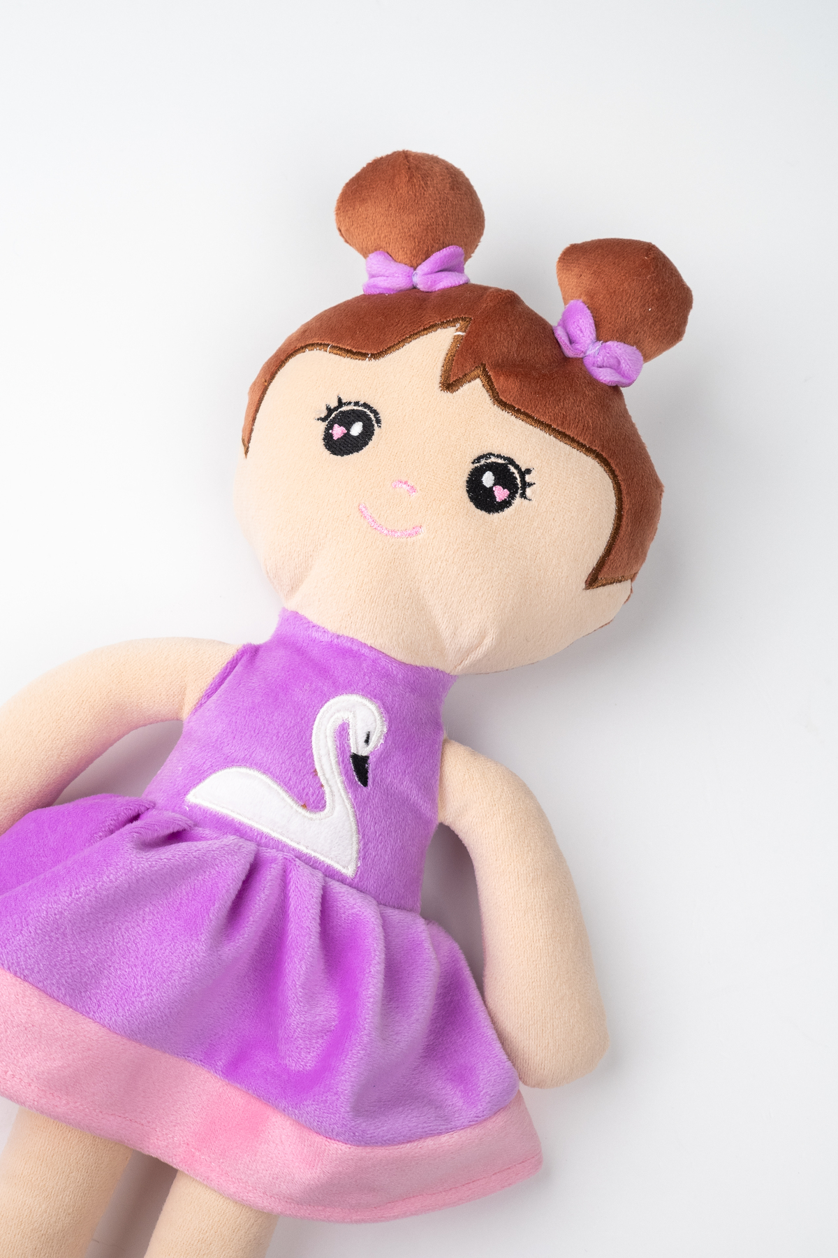 Pufu Toys Peluş Prenses Bebek Oyuncak Mor Etekli Oyun Ve Uyku Arkadaşı 45 Cm fotoğrafı 3 (önizleme)