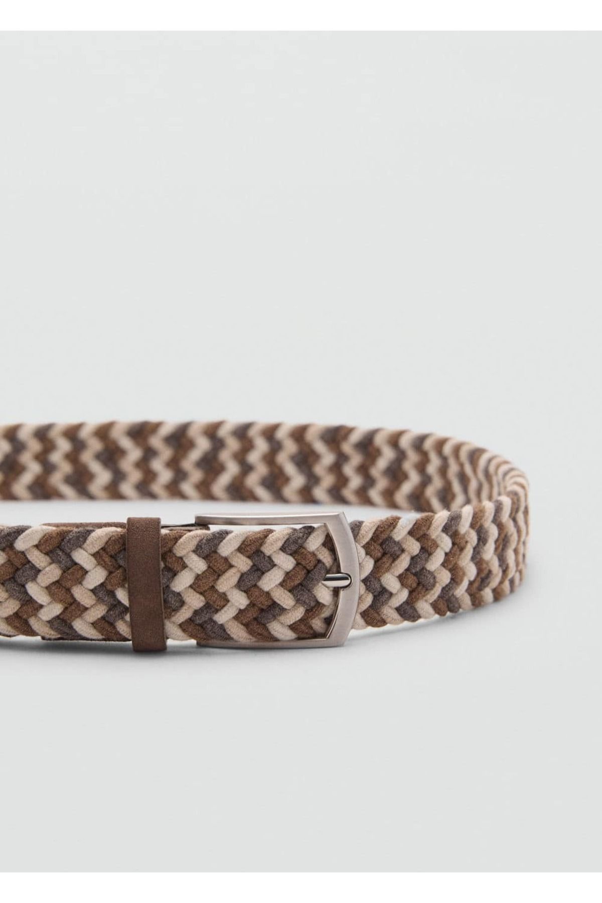 MANGO Man-Elastic Belt with Colored Braids 3