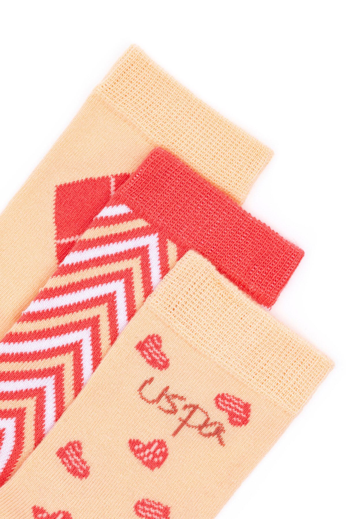 U.S. Polo Assn.-Girl's 3-Piece Socks 50281727 -Vr041 2