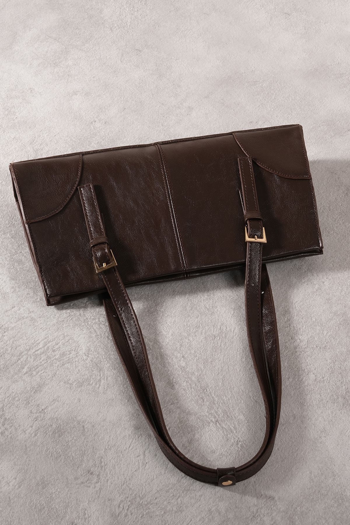 Çantacımstore-Mng Brown Women's Shoulder Bag - Buckle 7