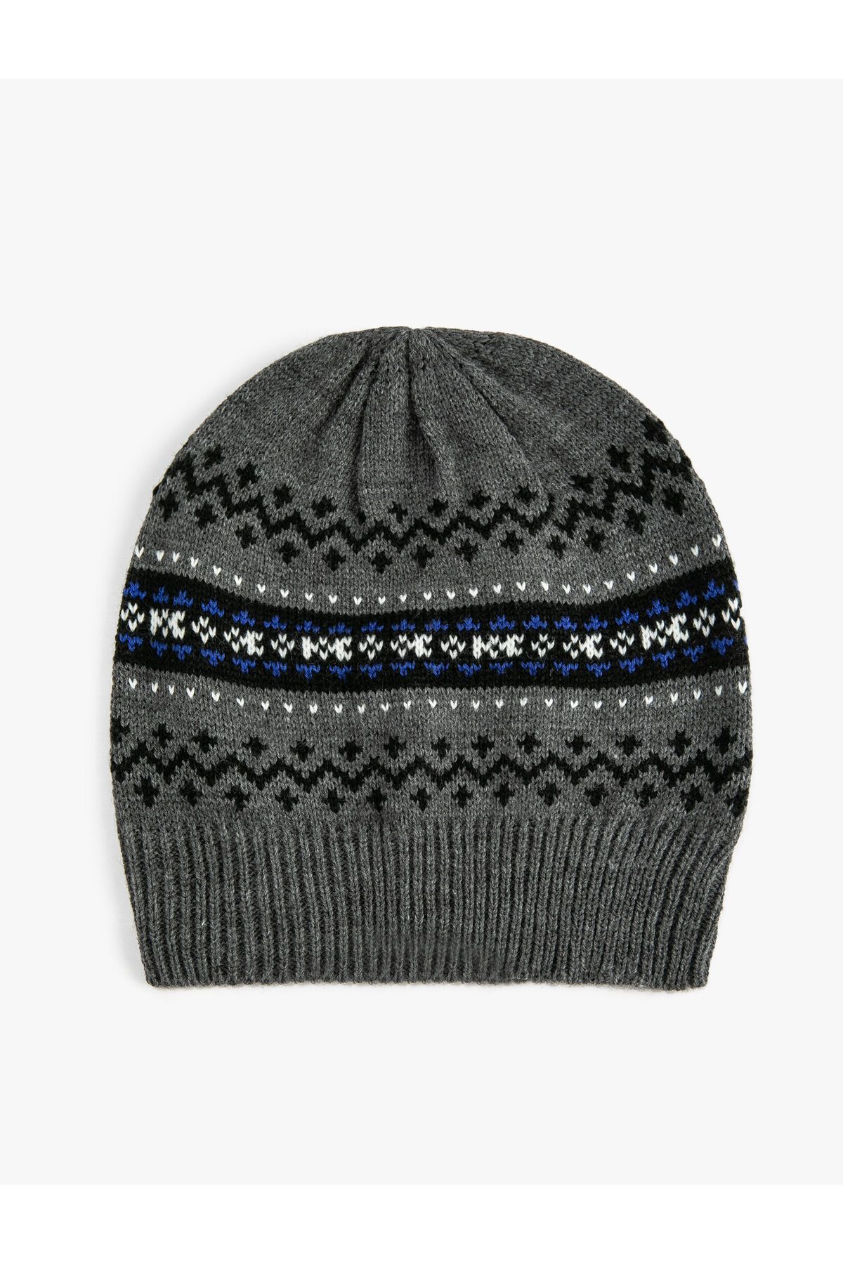 Koton-Knitted Beret Ethnic Patterned Multicolored 1