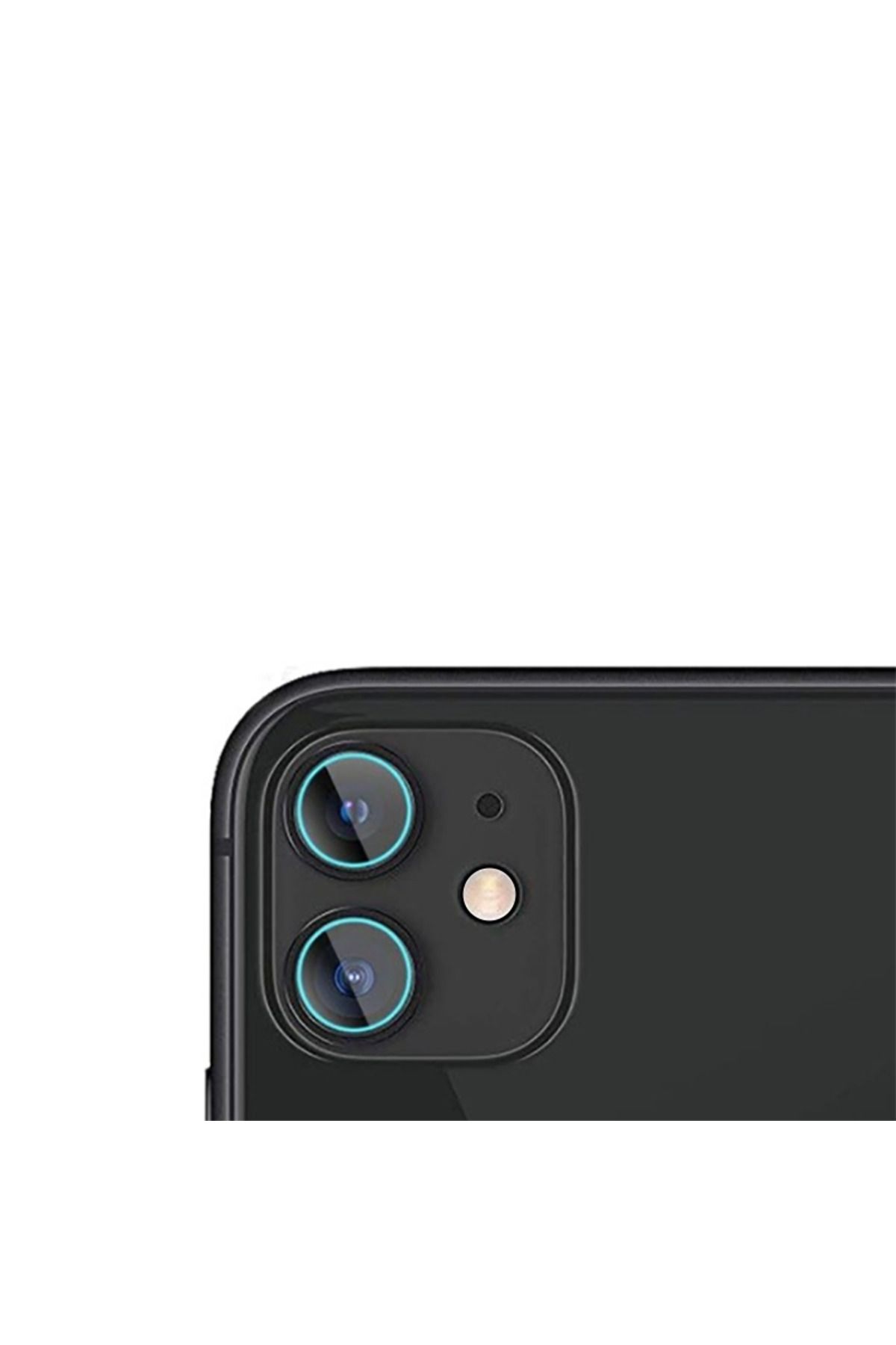 zore iPhone 12 Mini Uyumlu Zore Kamera Koruyucu Cam Film-Renksiz