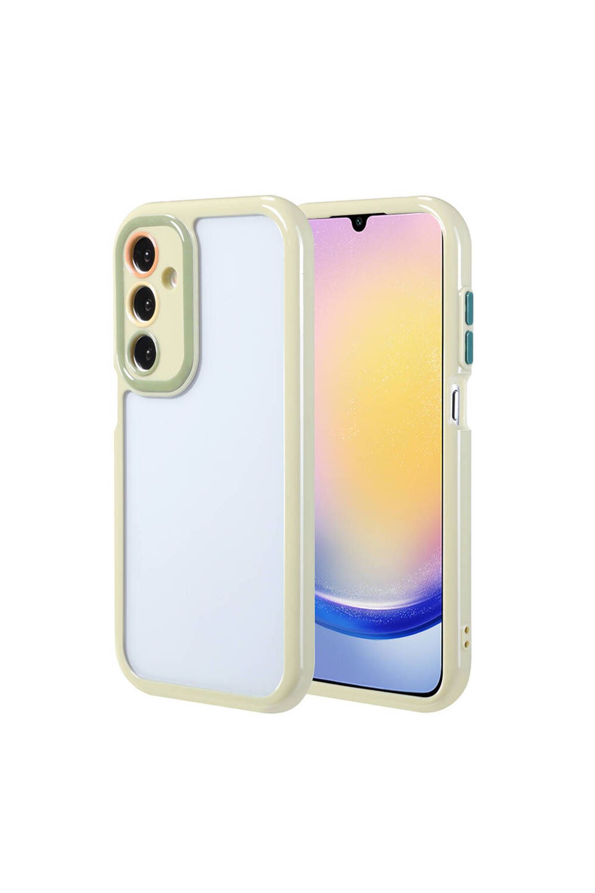 gaappy Paint Serisi Samsung Galaxy A25 Yeşil Kapak