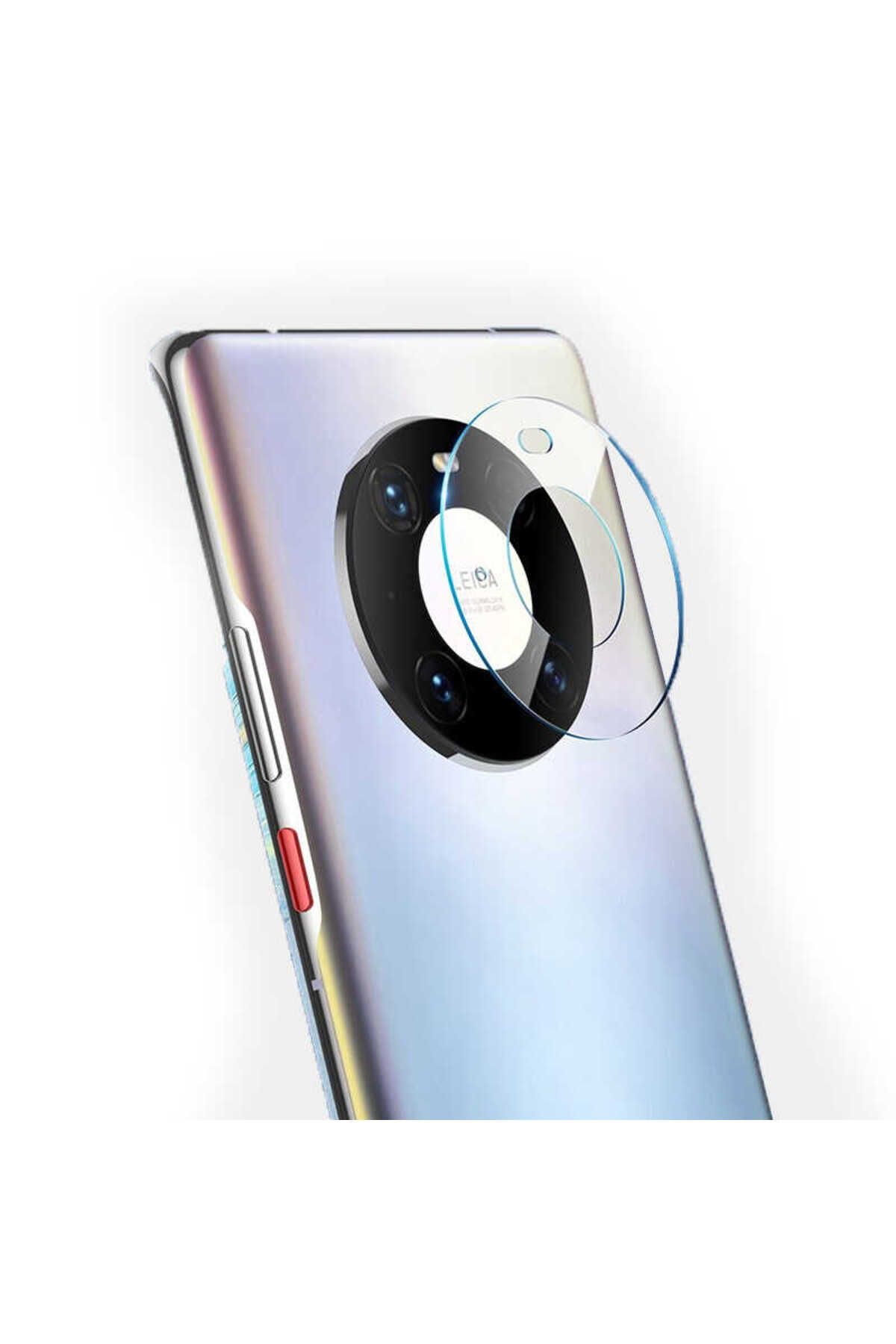 zore Huawei Mate 40 Pro Uyumlu Zore Kamera Koruyucu Cam Filmi-Renksiz