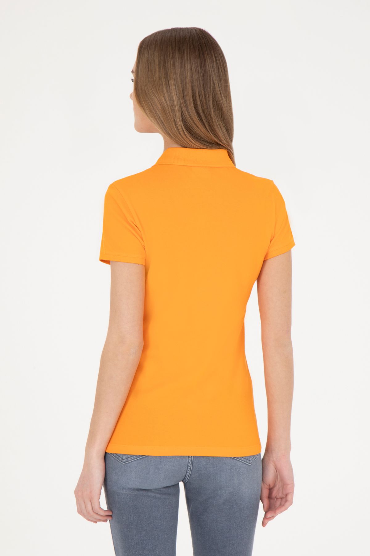 U.S. Polo Assn.-Women's Orange Basic T-Shirt 50280057 -Vr051 5