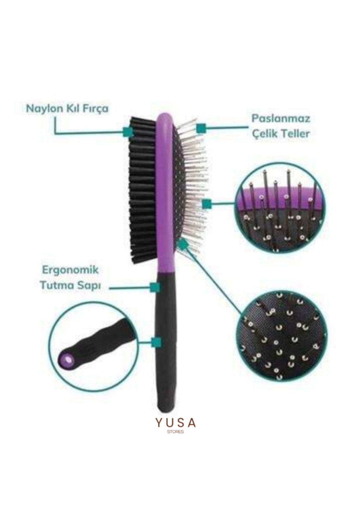 yusa stores-Multi-Purpose Double Sided Easy Pet Cat Dog Cleaning Pet Brush 2