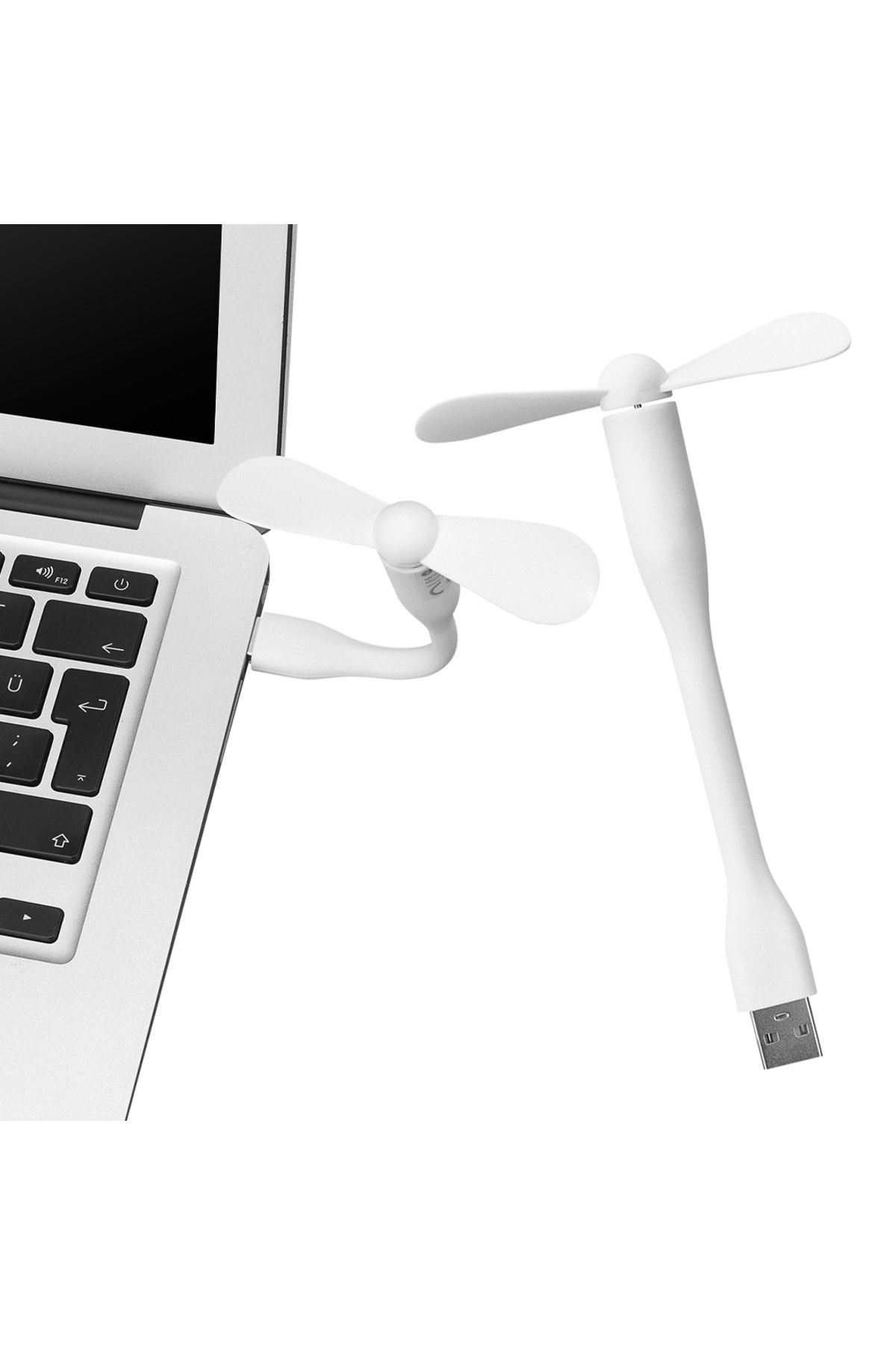 OEM TAŞINABİLİR ESNEK BEYAZ USB MİNİ FAN SL-UF05 (5024)