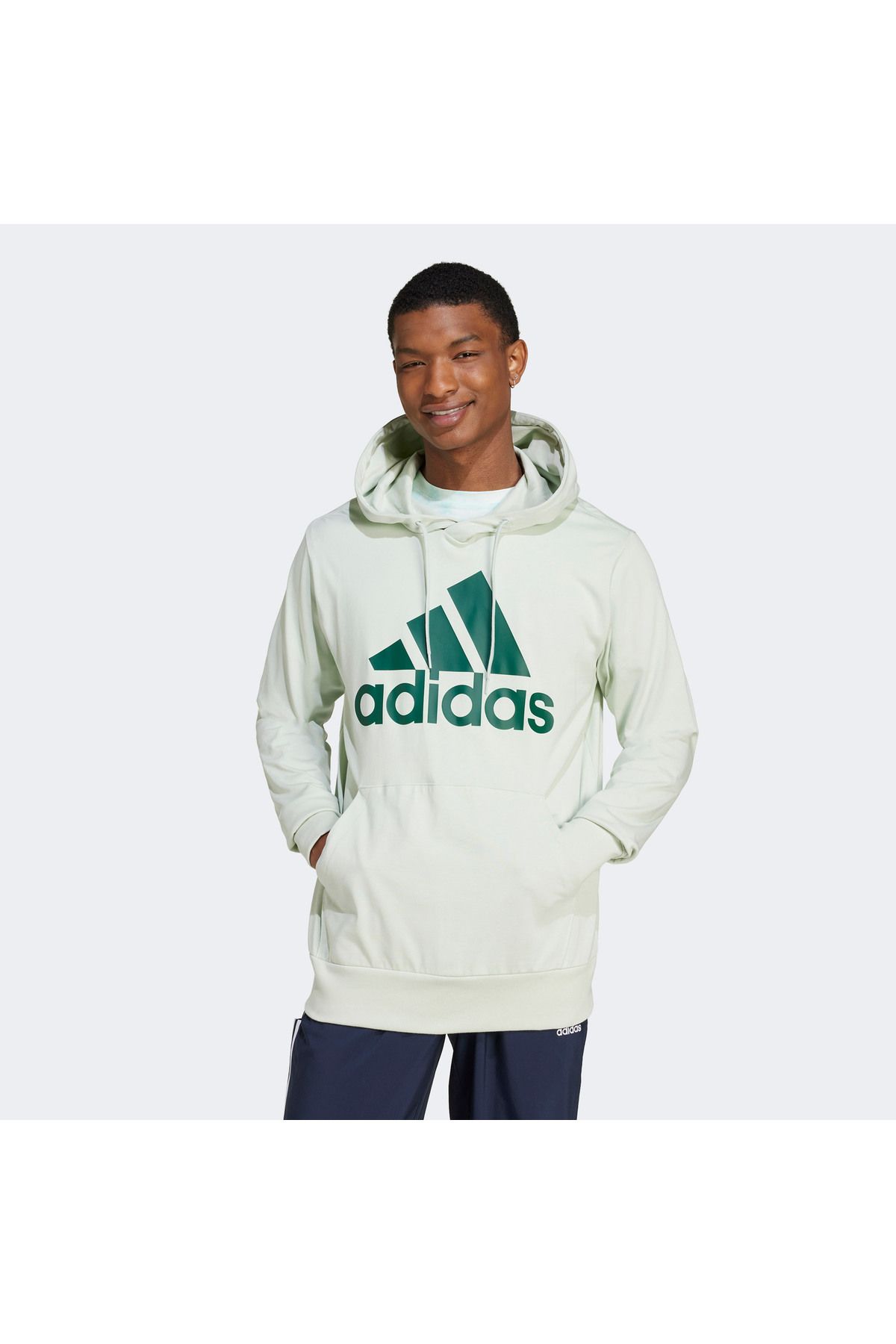 adidas-Essentials Logo Men's White Casual Sweatshirt 1