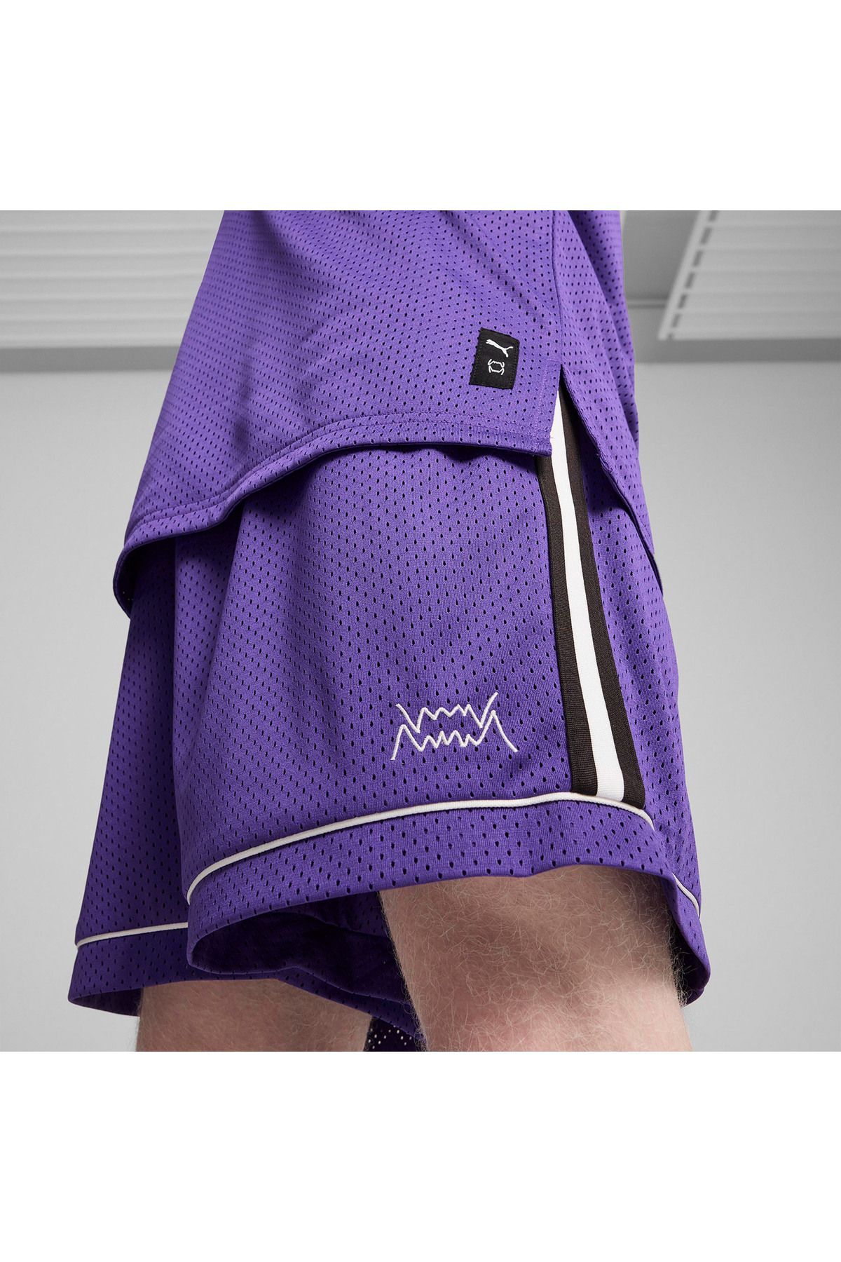 Puma-Classics Men's Purple Basketball Shorts 5