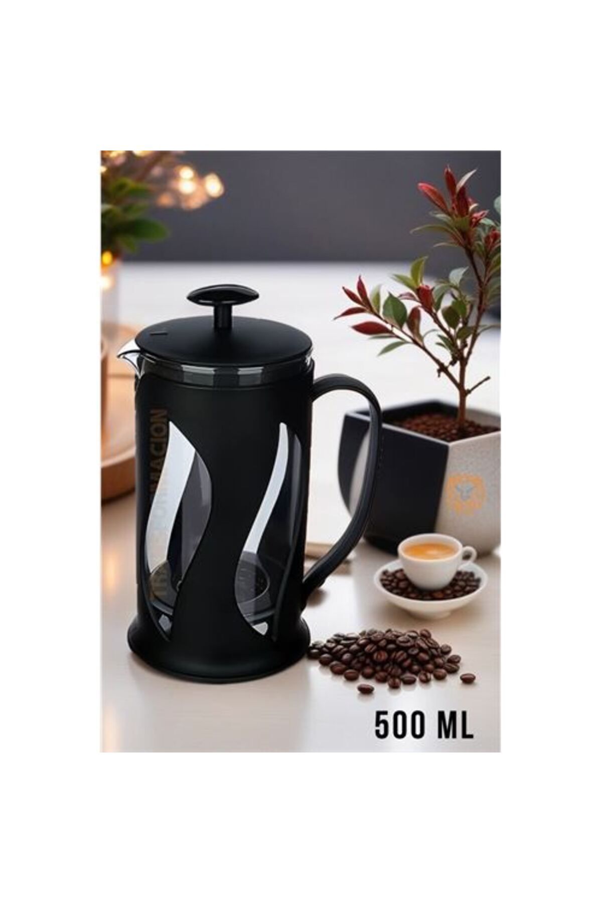 estevia Yeni Estevia Arby  French Press 500 Ml Siyah  Company