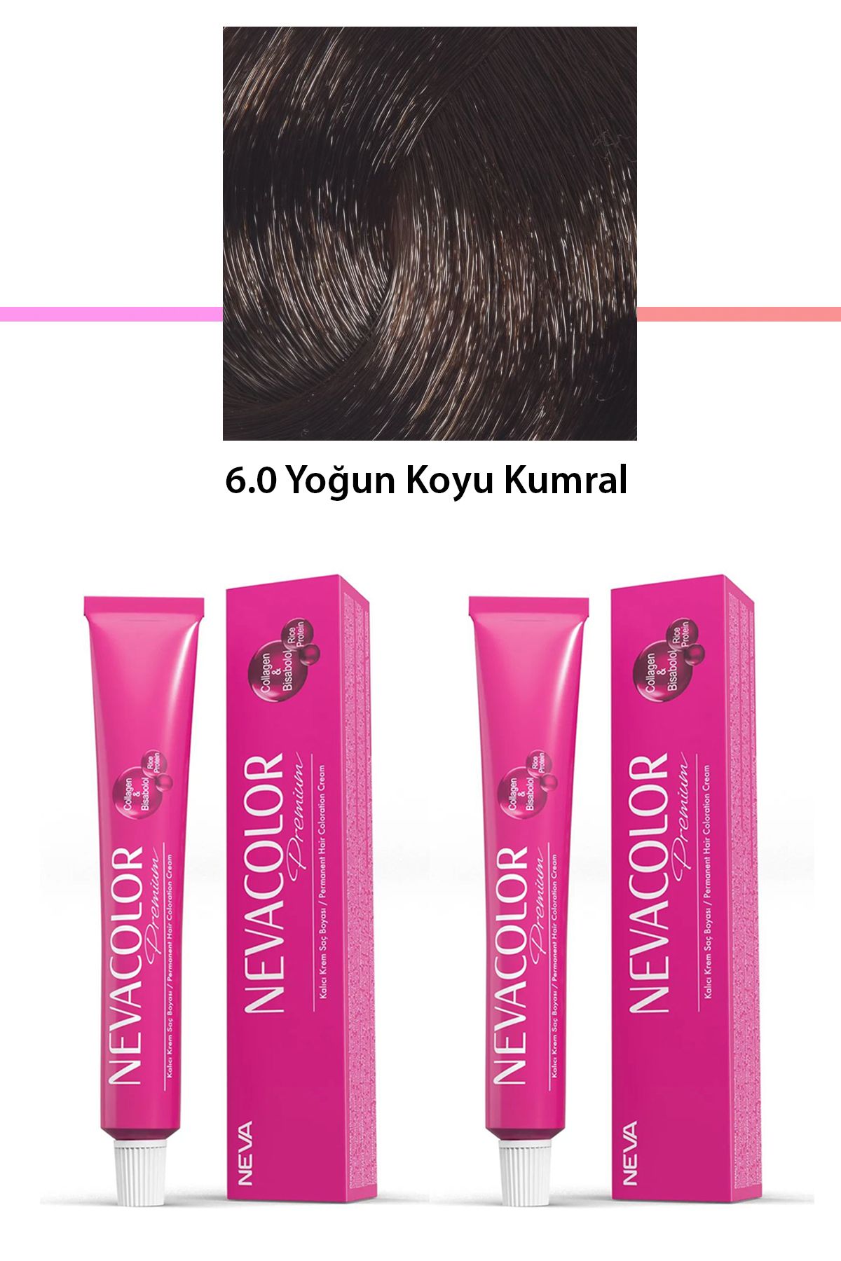 karadağsb 2 Li Set Premium 6.0 Yoğun Koyu Kumral - Kalıcı Krem Saç Boyası 2 X 50 G Tüp