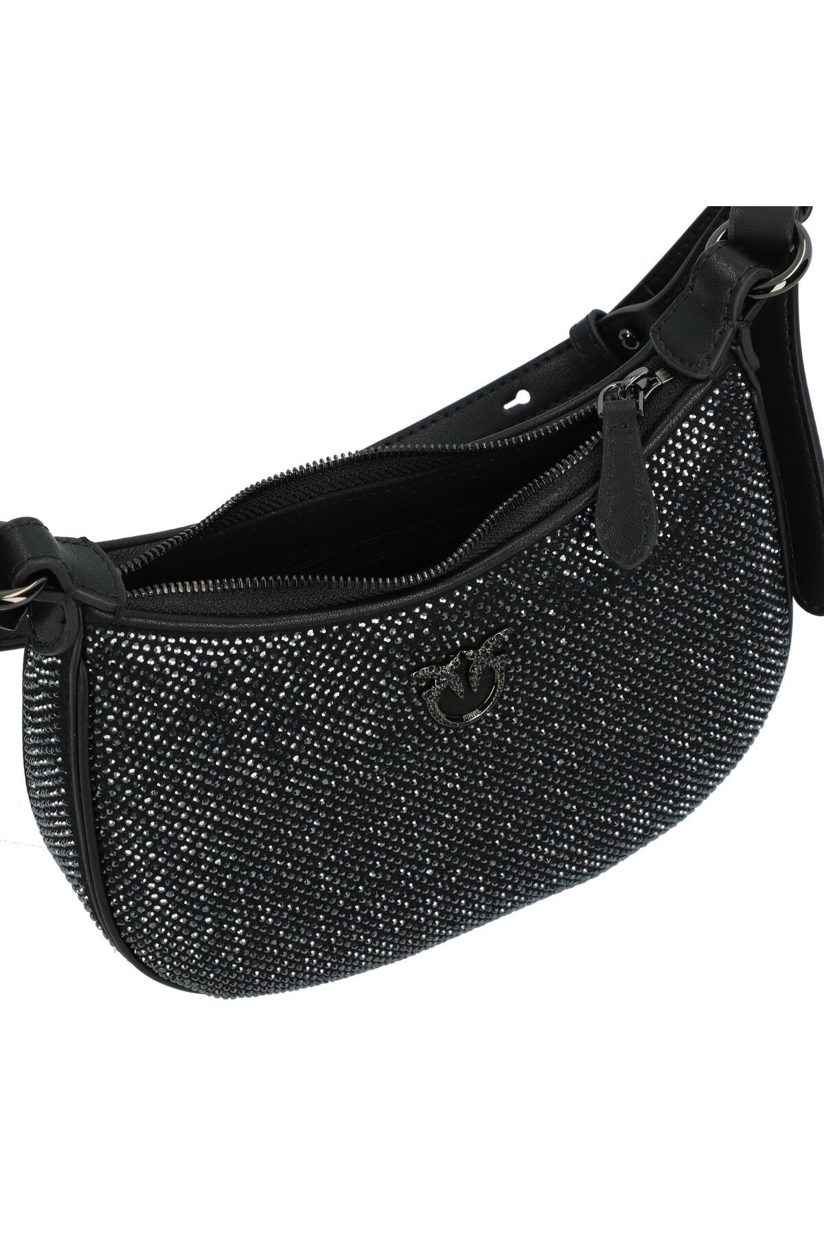 PİNKO-Half Moon Mini taška Schultertasche Leder 18 cm 5