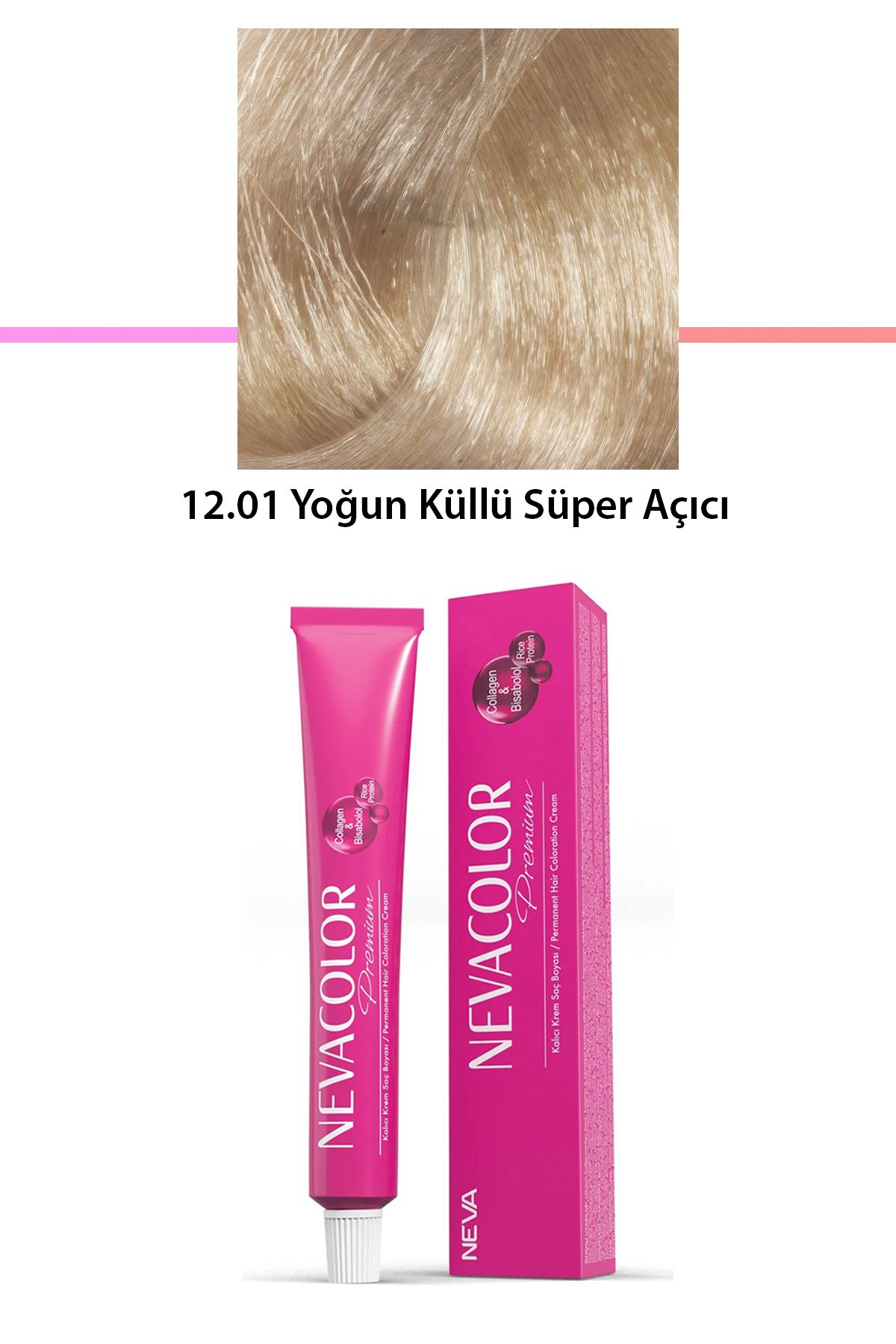 karadağsb Premium 12.01 Yoğun Küllü Süper Açıcı - Kalıcı Krem Saç Boyası 50 G Tüp