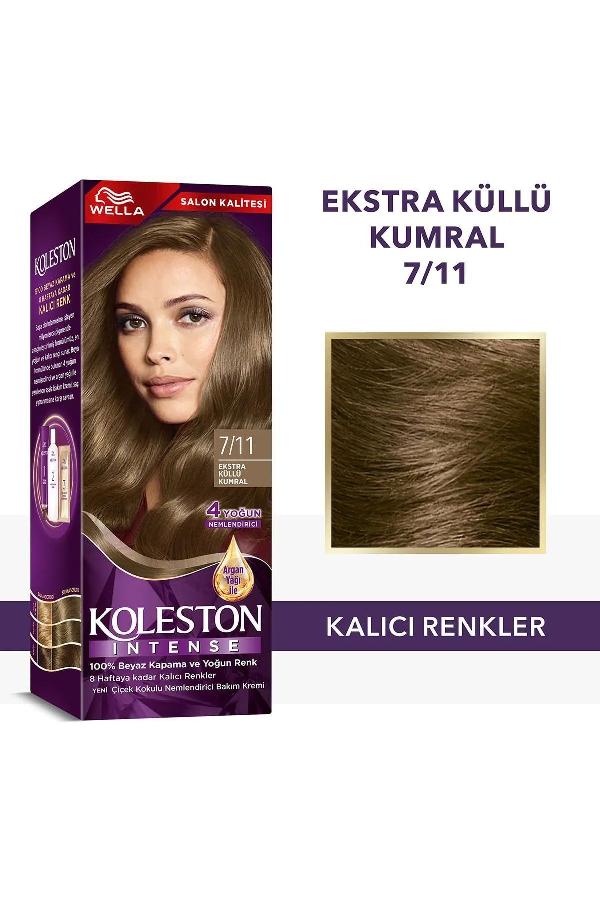 karadağsb Koleston Intense Saç Boyası 7/11 Ekstra Küllü Kumral - Salon Kalitesi