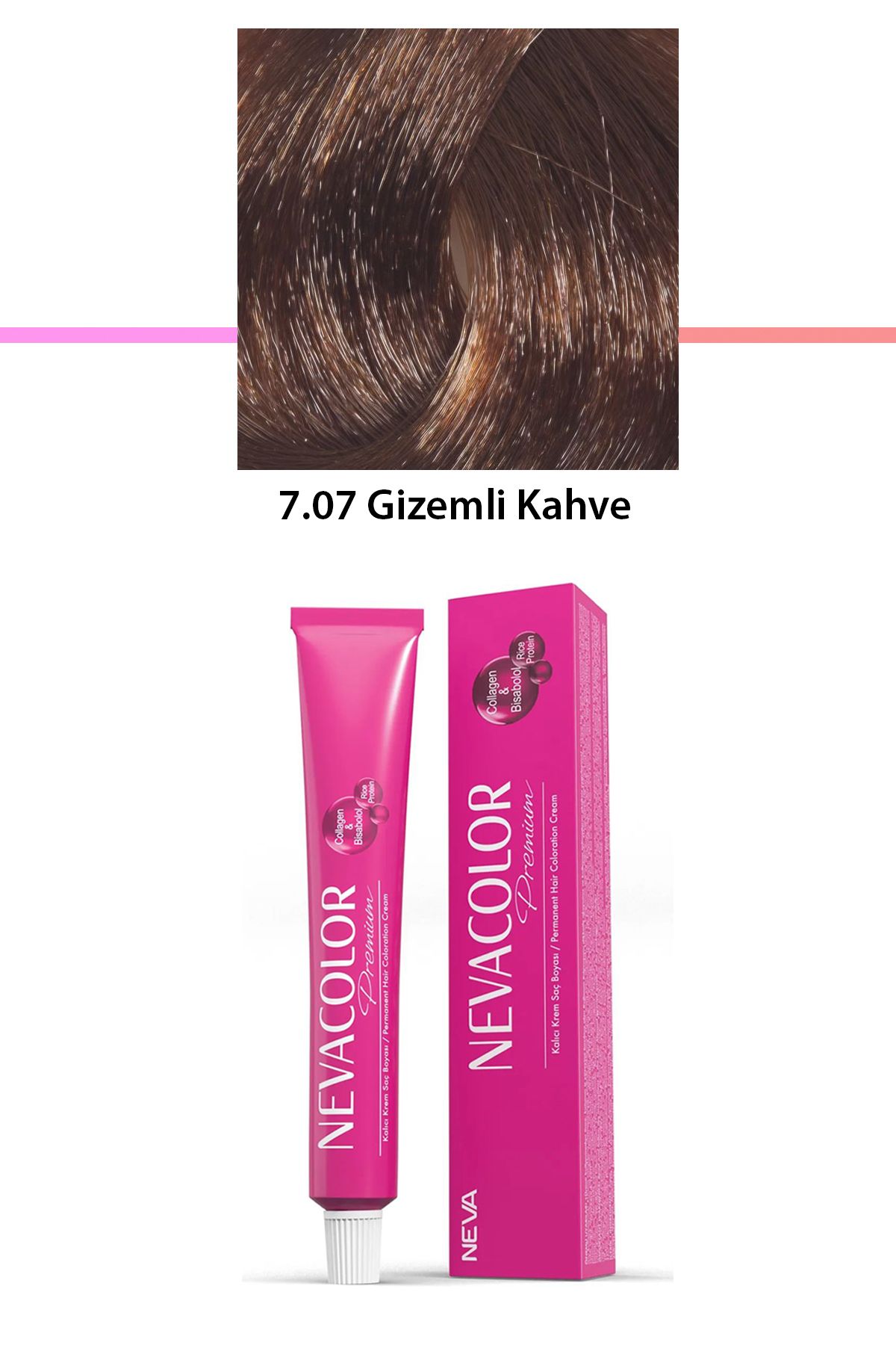 NETWORK ART Premium 7.07 Gizemli Kahve - Kalıcı Krem Saç Boyası 50 g Tüp