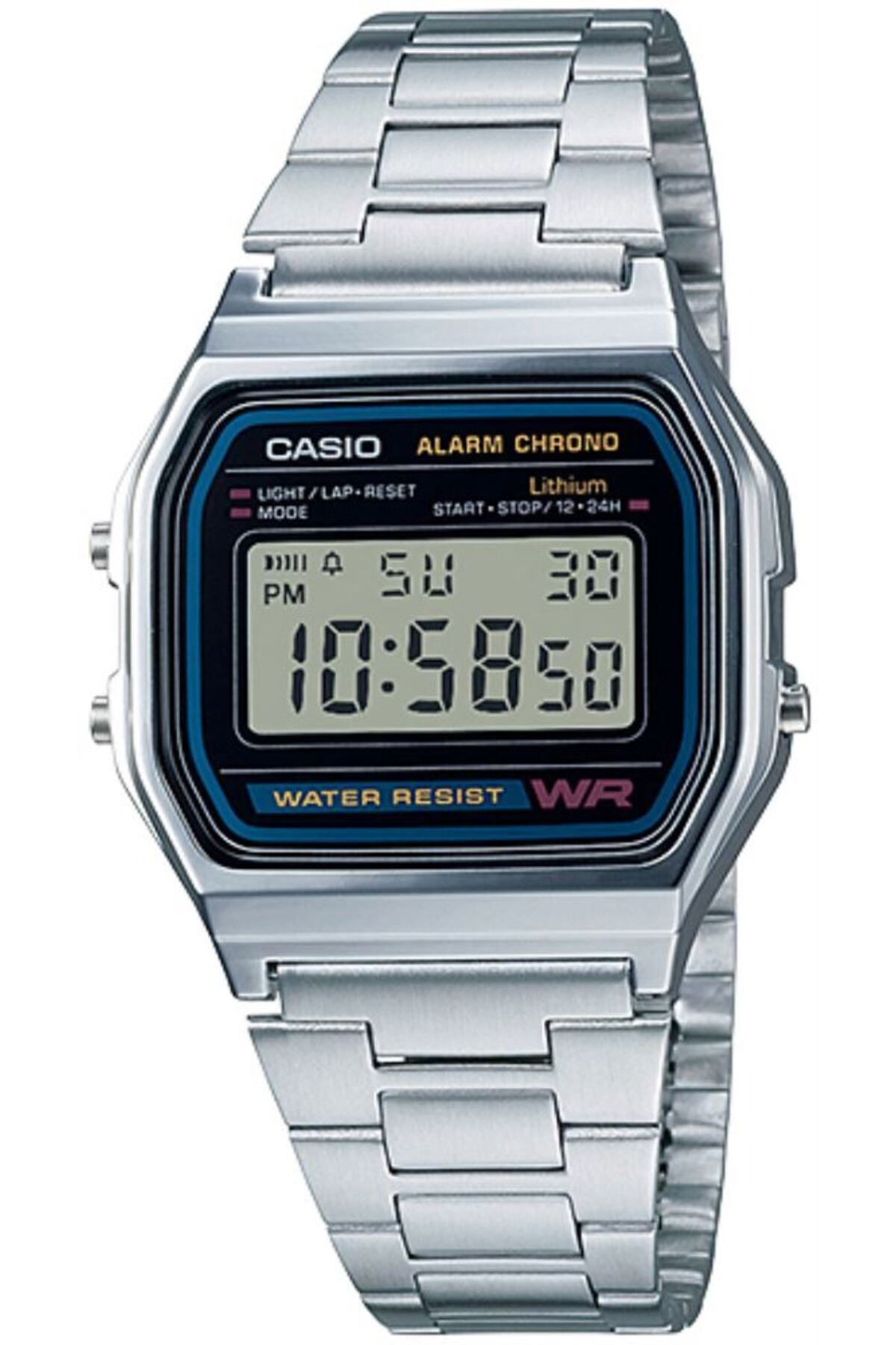 Casio Unisex Retro Kol Saati A158WA-1DF (2 Yıl Türkiye Distribütörü Ersa Saat Garantilidir)