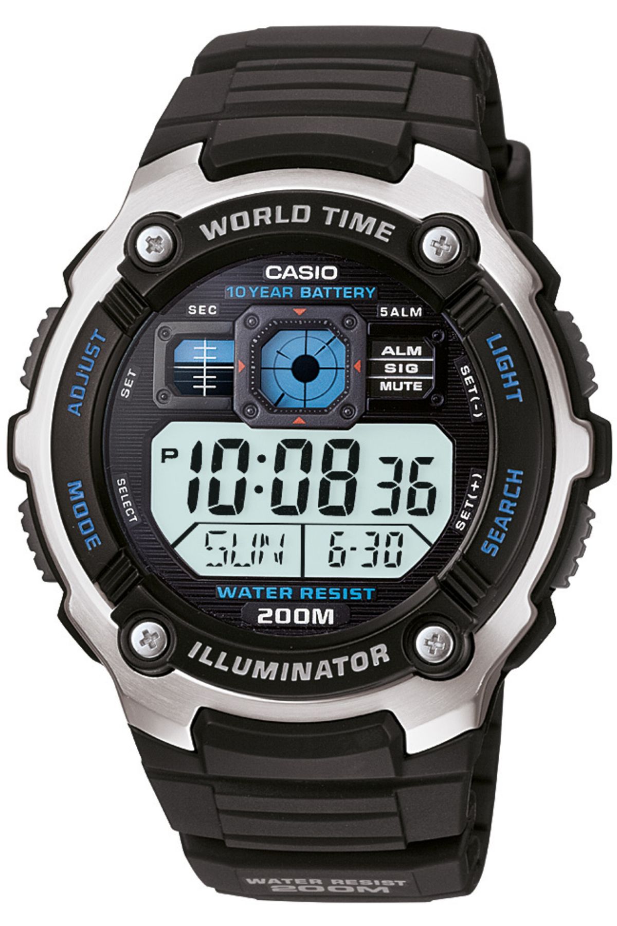 Casio-ساعة يد رجالية Ae-2000w-1avdf 1
