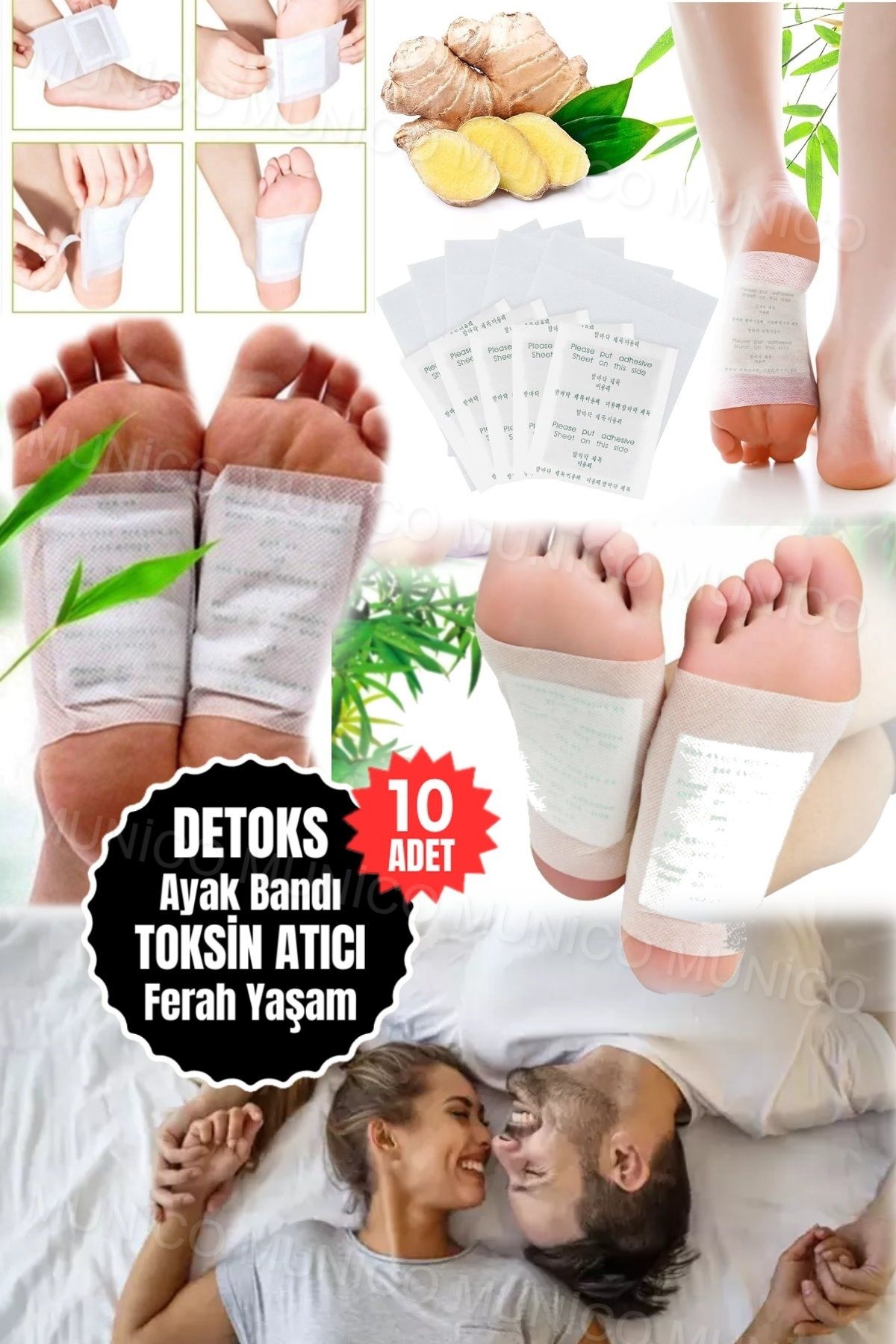 Gaggani 10'lu Profesyonel Sigara Ve Alkol İçme Hissiyatını Giderici Sağlığa Uygun Ayak Bandı