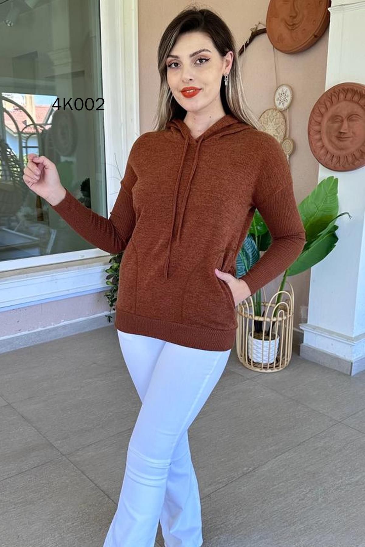 İnce Topuk-Sweater - Brown - Regular fit 1