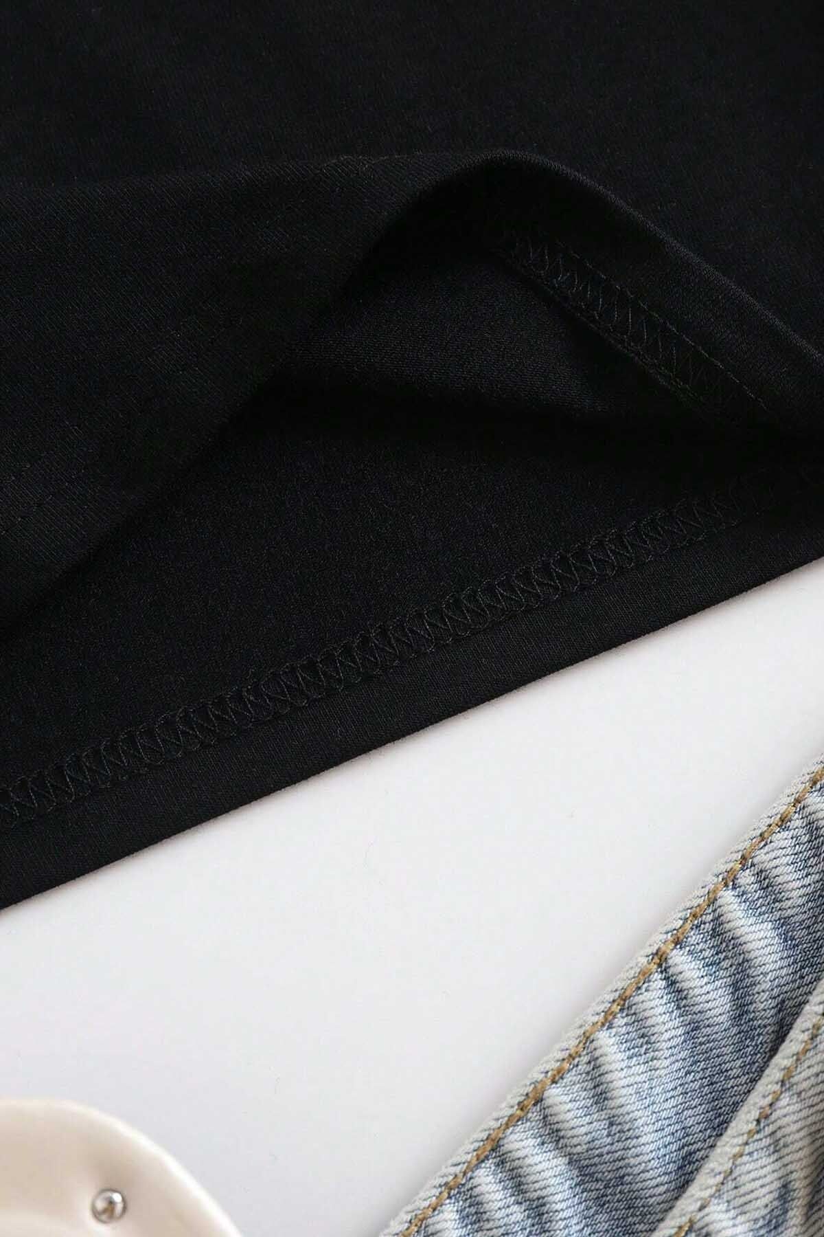 Merry See-Cotton Soft Textured Short Sleeve Crew Neck Blouse Crop 3