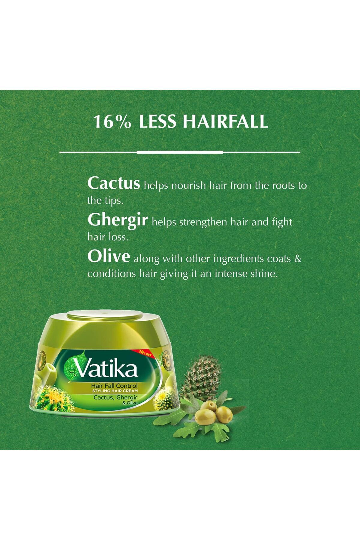 Vatika-Naturals Hair Fall Control Styling Hair Cream 210 ml| with Nourishing Vatika Oils 3