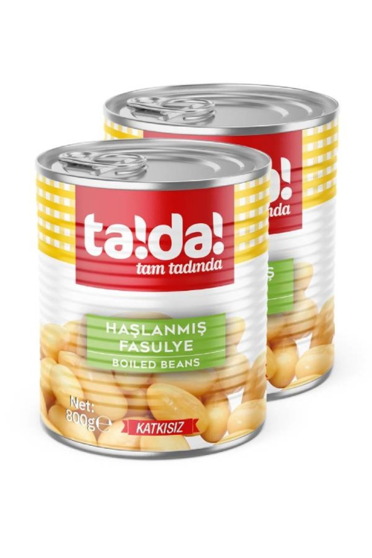 Tada Haşlanmış Fasulye 800 Gr (2 Adet)