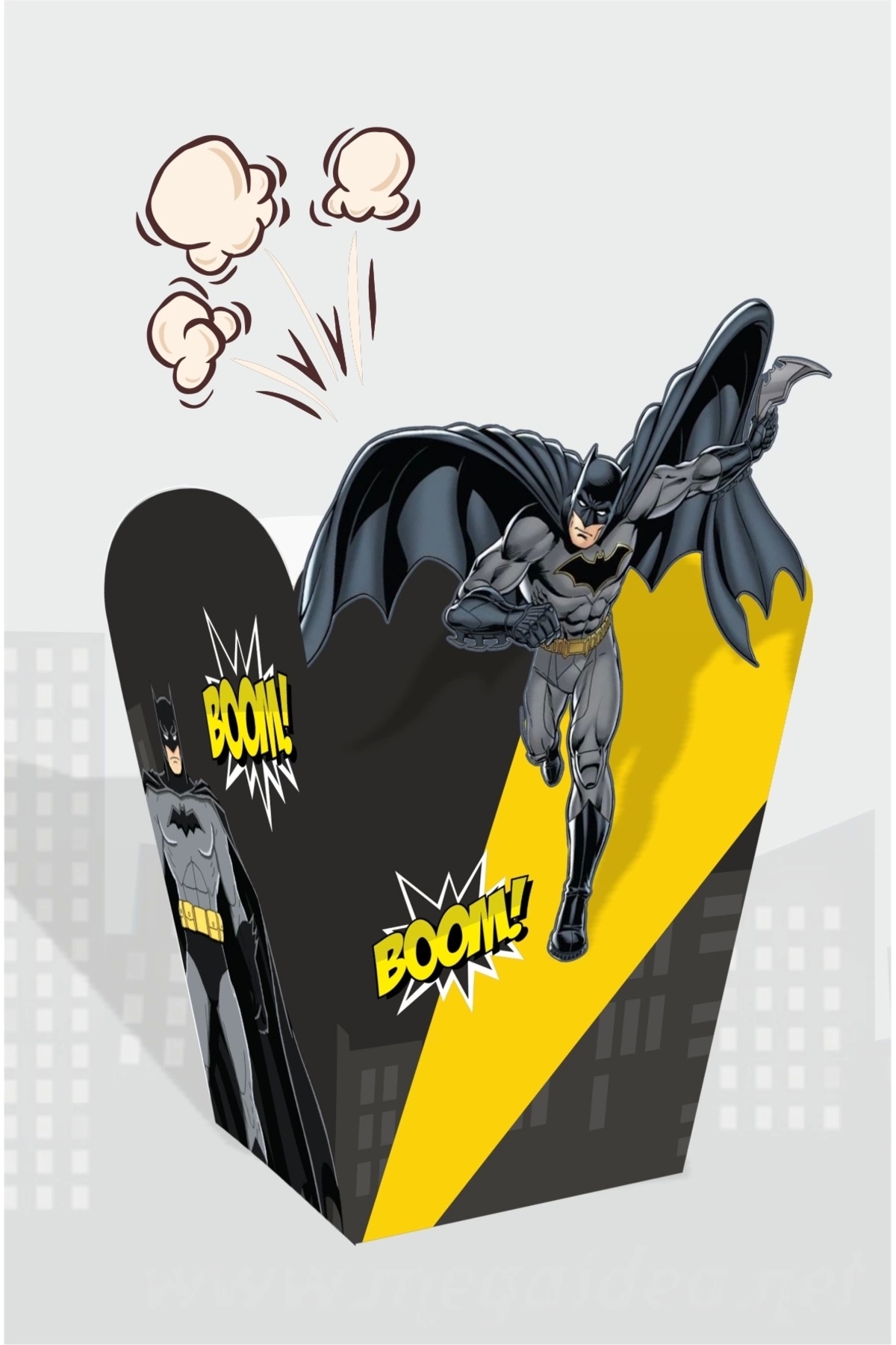 neşeli günlerim Batman Temalı Doğum Günü Parti Malzemeleri Seti * Popcorn (mısır) Kutusu *8'li