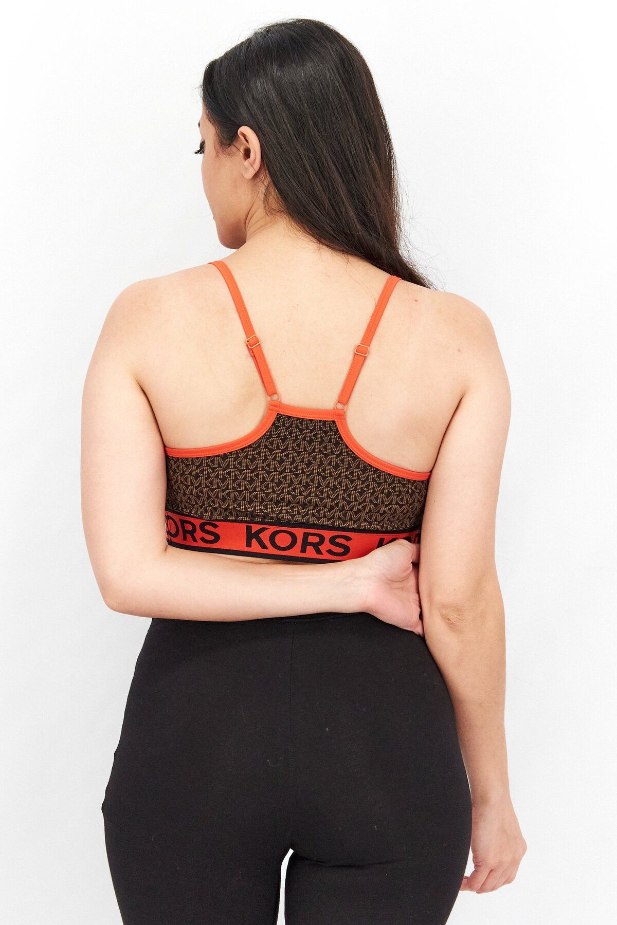 Michael Kors-Women Non Padded Textured Bra, Orange 3