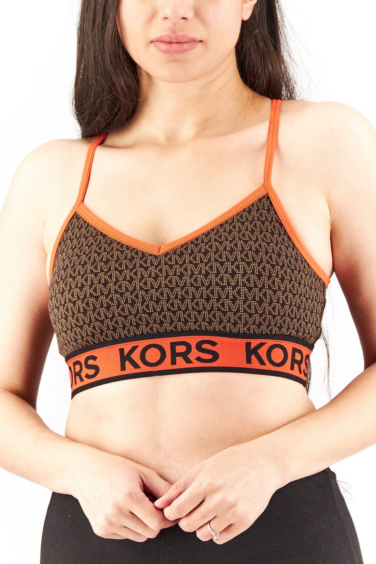 Michael Kors-Women Non Padded Textured Bra, Orange 2