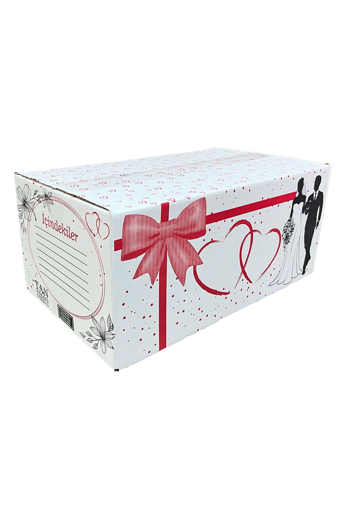 TANOLUKLU ÇEYİZ KOLİSİ 34x58x26cm ÖLÇÜLÜ - 5'Lİ(ADET) ÇEYİZ KOLİSİ-ÇEYİZ KUTUSU-GELİN DAMAT KOLİSİ