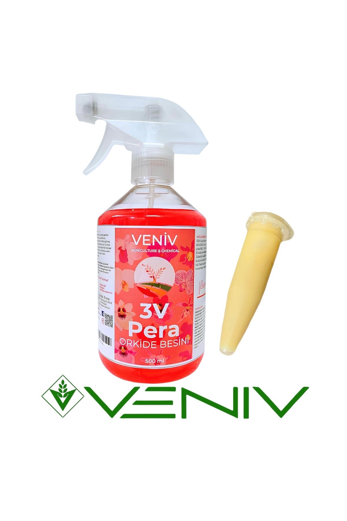 VENİV AGRİCULTURE 3v Pera En Etkili Orkide Yetiştirme Seti-keiki Macunu 1,5 G-orkide Besini(TÜM BİTKİLER IÇİN)500 ml