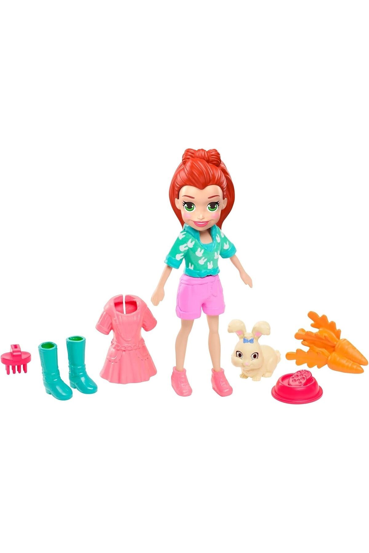 STOREMAX lbstorex Pocket ve Hayvan Dostu Oyun Seti, Hoptastic Lila Bebek, Hayvanı ve Aksesuarları GDM11 New